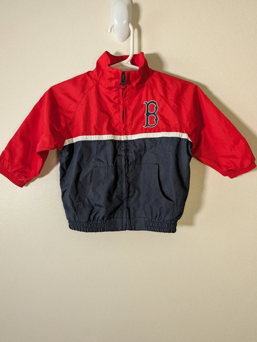 Majestic Boston Red Socks Infant Windbreaker Jacket Sz 6/9 Months